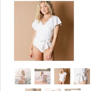 Albion fit cape one piece swimsuit